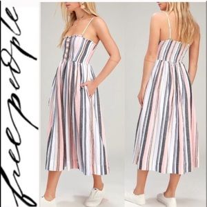Striped free people dress